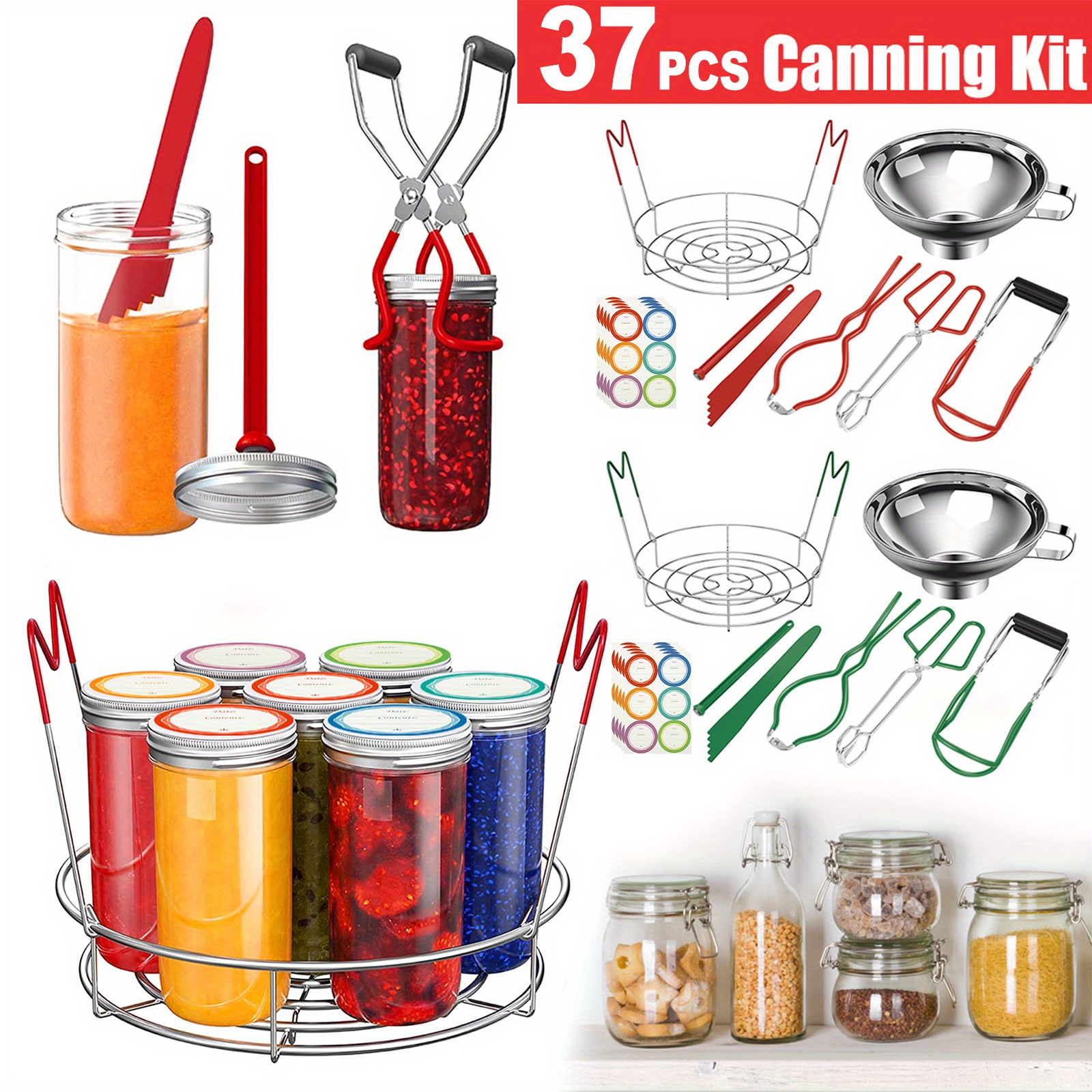 Canning Supplies Starter Kit for Beginners, Home Canning Tool for