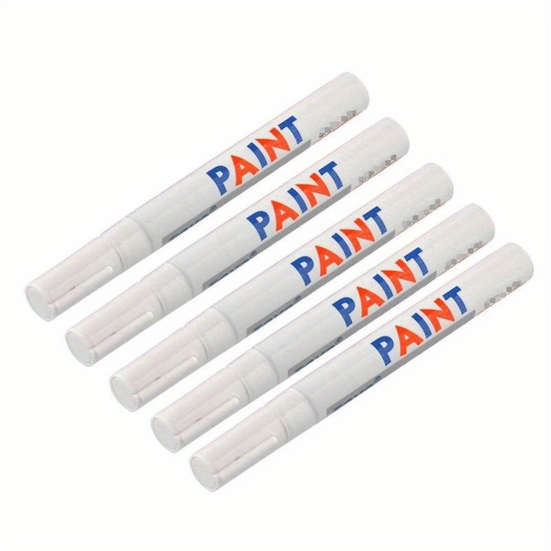 2PCS Colorful Paint Marker Pen Waterproof Lasting White Markers Tire Tread  Rubber Fabric Paint Metal Face Art Permanent Paint Marker