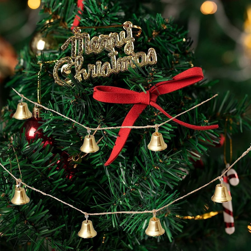 50Pcs Mini Jingle Bells 0.9 Metal Hanging Bells w 0.9 Spring Hooks -  Yahoo Shopping