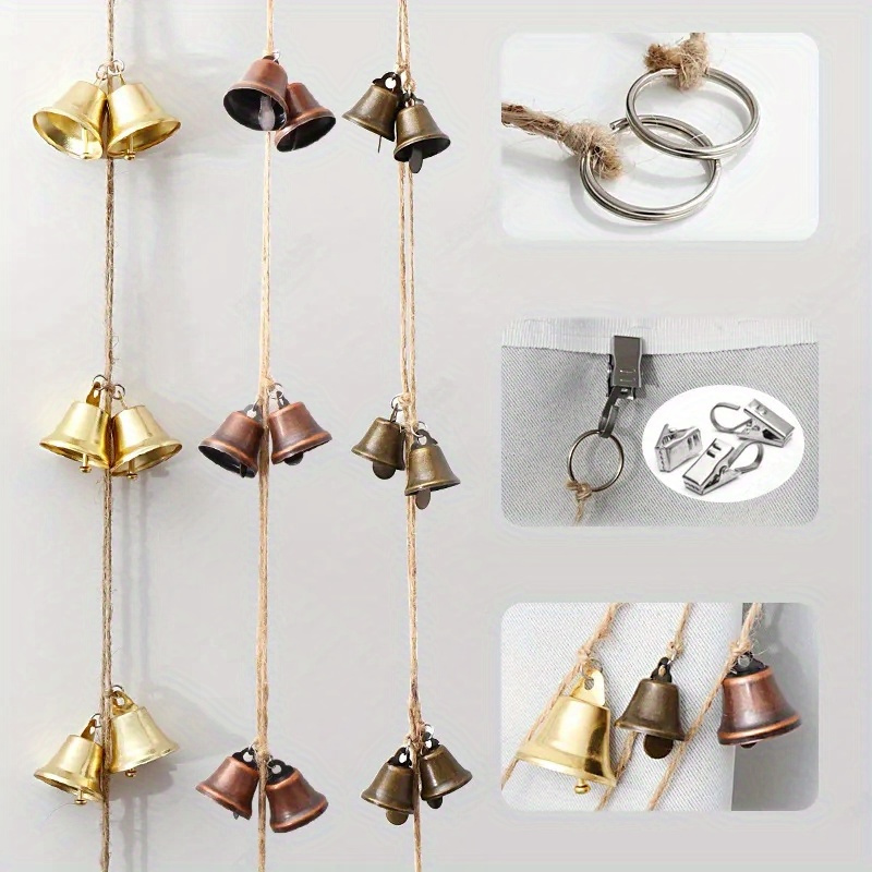 GCP Products GCP-65479863 , 10 Pieces Craft Bells Small Bronze Buddhism  Vintage Tinkle Bells For Hanging Wind Chimes Making Crafts Decor, 2 X 1.2  Inch