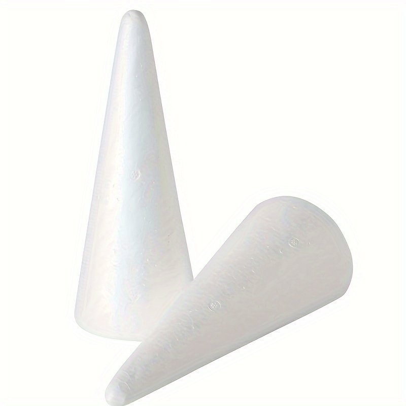 Foam Cone White Christmas Diy Painting Decoration - Temu