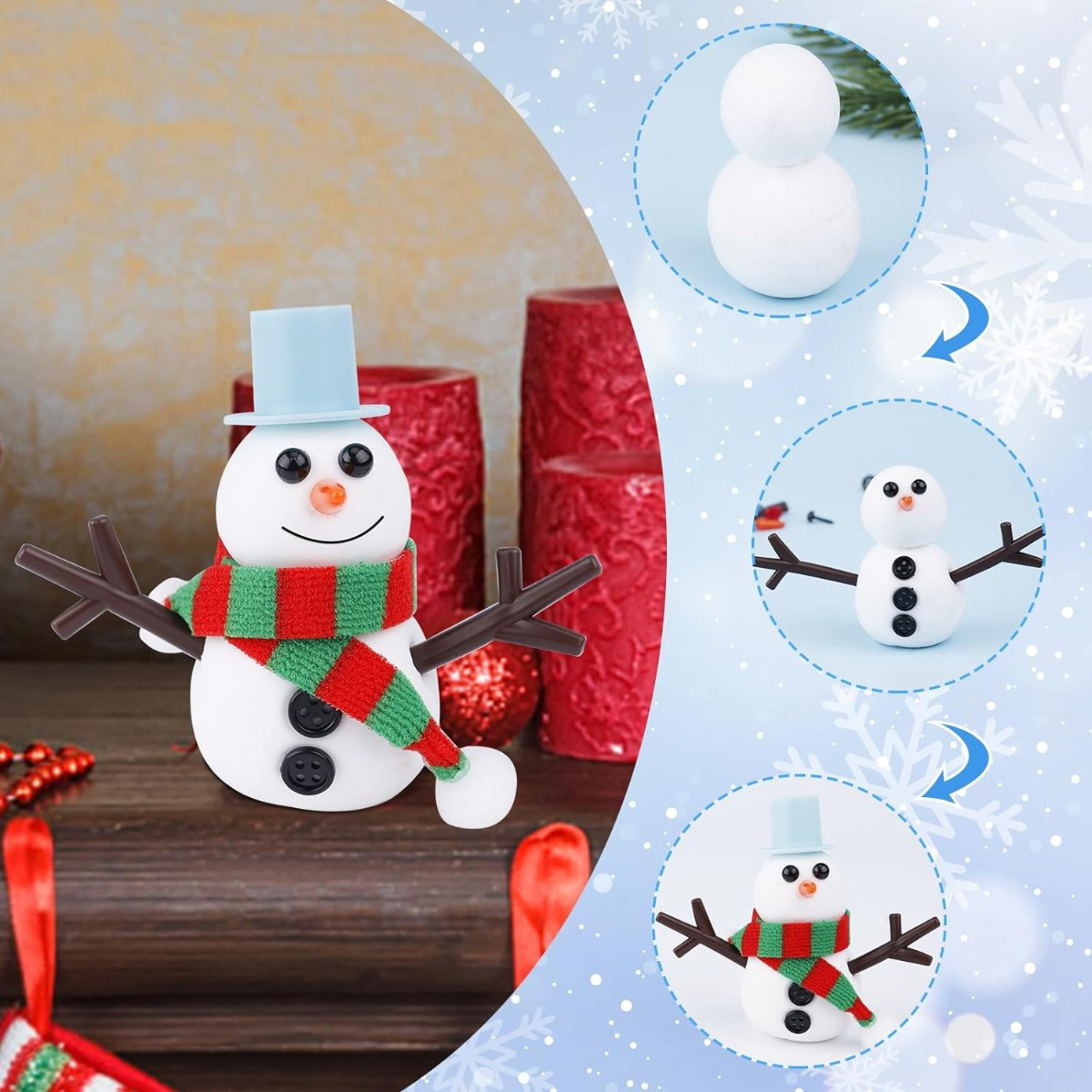 1a. DYI Christmas Ornaments Kit - Snowman - Picture This