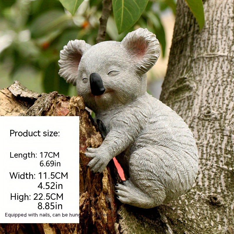Cute Figurines Miniature Koala Resin Ornament Micro Landscape