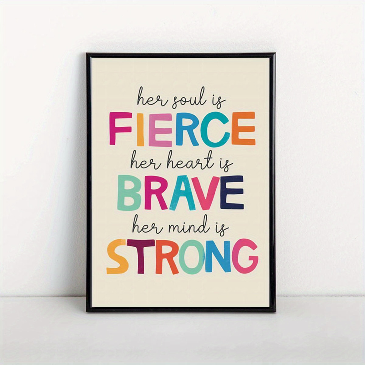 She is strong fierce brave inspirational quotes Vector Image