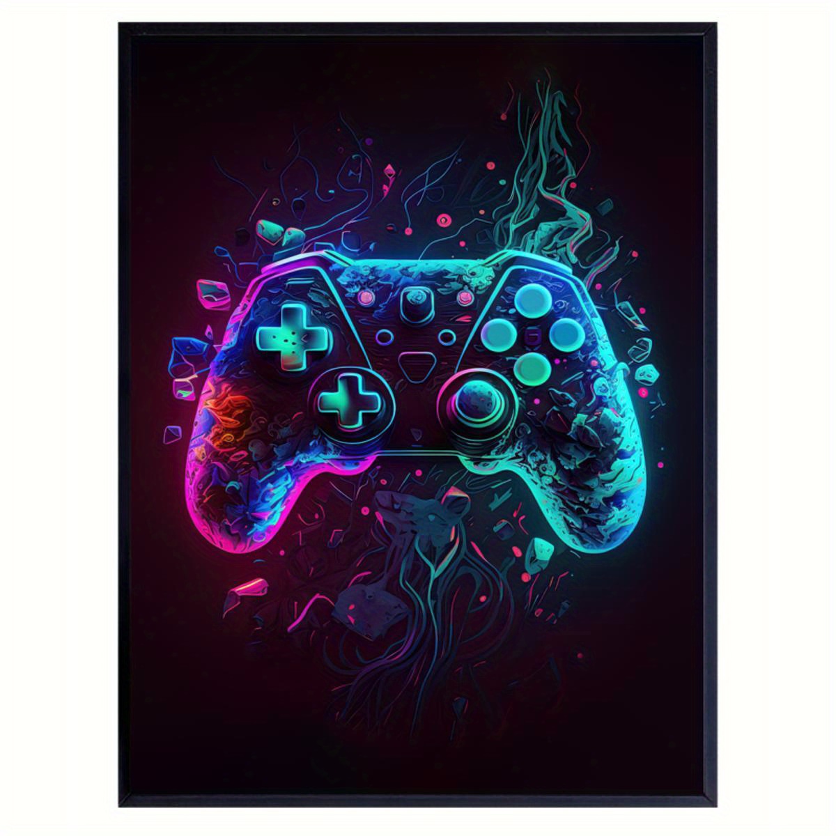 1pc Sin Marco Juego Gamer Arte Pared Cartel Lienzo - Temu Mexico