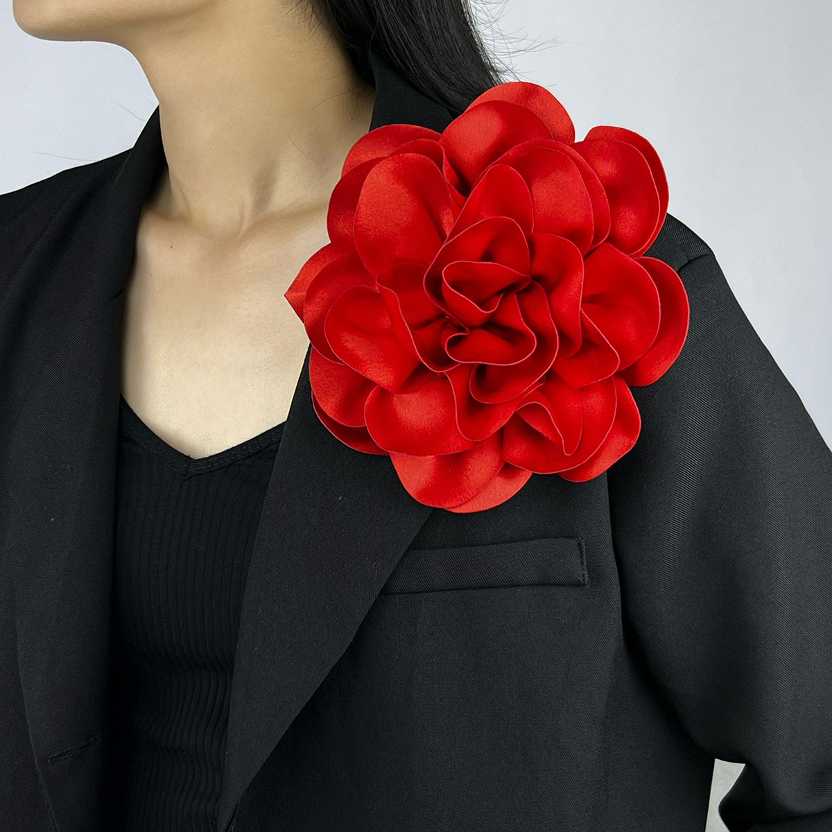 Simulation Flower Shaped Brooch Multi layer Romantic Rose - Temu