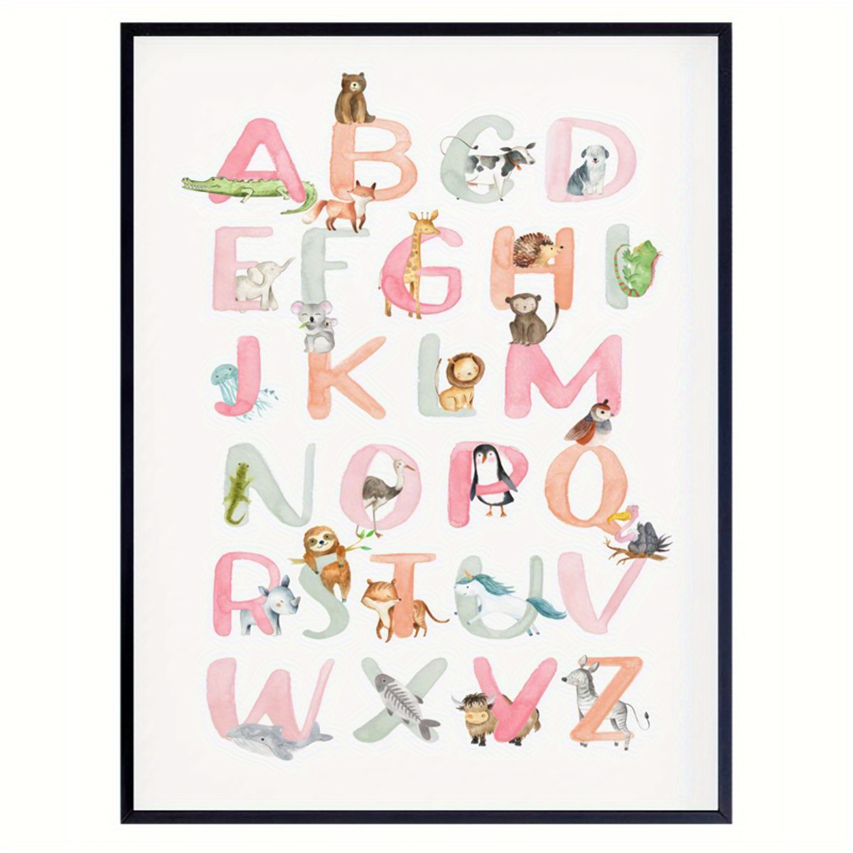 Canvas Poster Transportation Alphabet Print Car Abc Letters - Temu