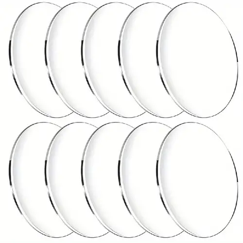 2 Pièces De Cercles Acryliques Transparents De 12 Pouces, Disques