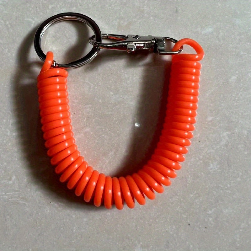 Spring Rope Bracelet Keychain Key Ring Phone Key Cord Clasp - Temu