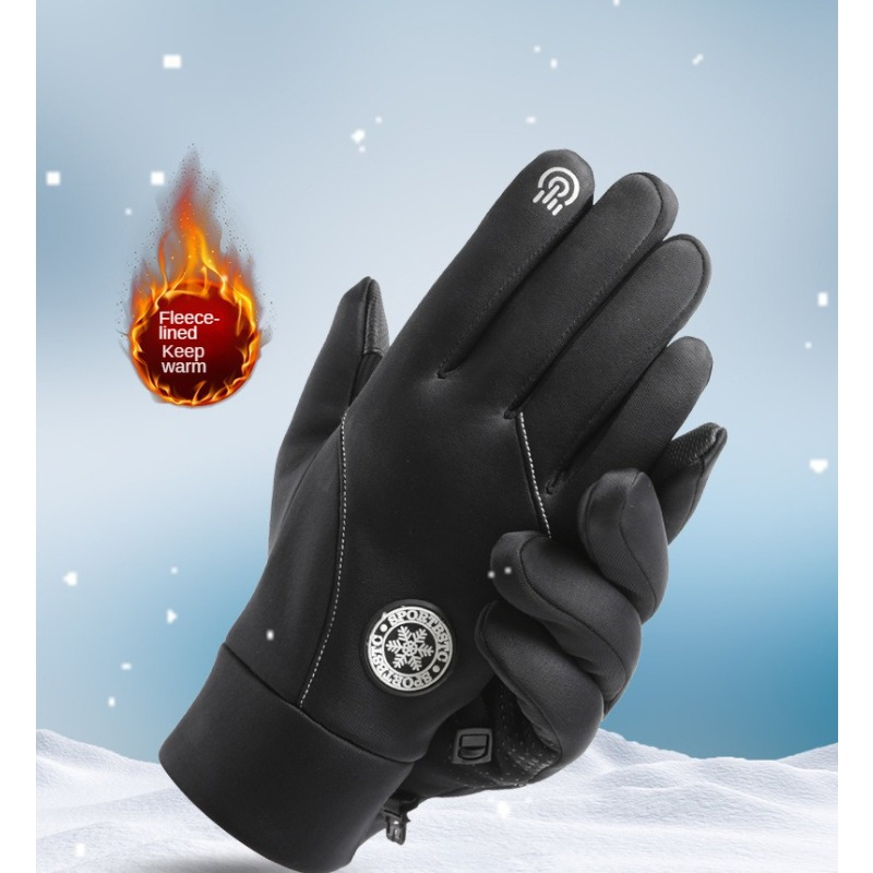 Unisex Touch Screen Winter Cycling Gloves Outdoor Sports Non