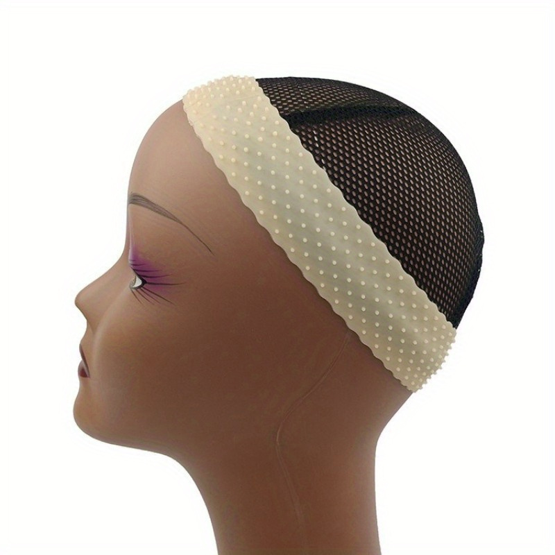 1pc Silicone Grip Wig Band, Adjustable Silicone Wig Headband, No-Slip Wig Grip Band, Extra Hold Wig Headband,Temu