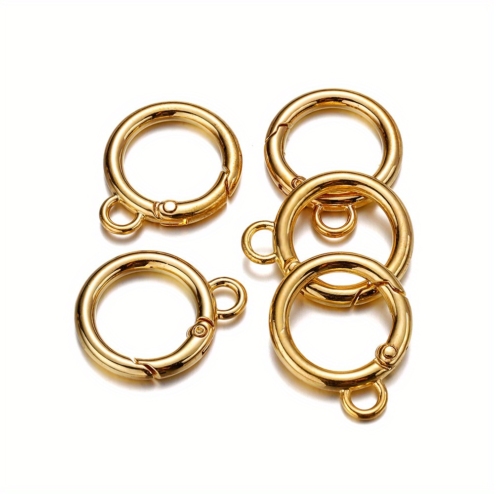 Image of 5pcs Alloy Swivel Snap Clasp For Diy Handbag Jewelry Keyring Keychain Make Supplies Accessories