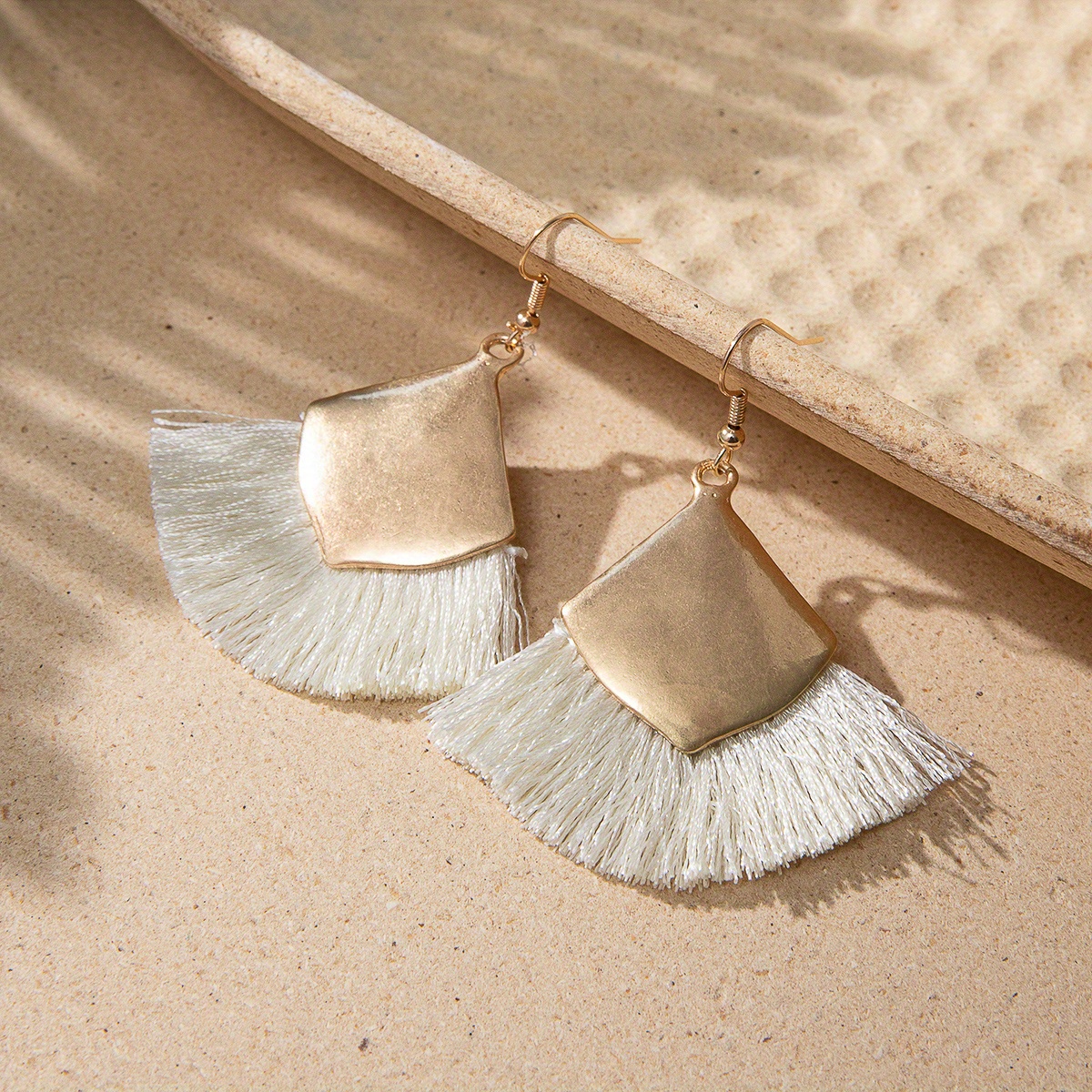 Women's Vintage Bohemian Tassel Earrings, Distressed Style