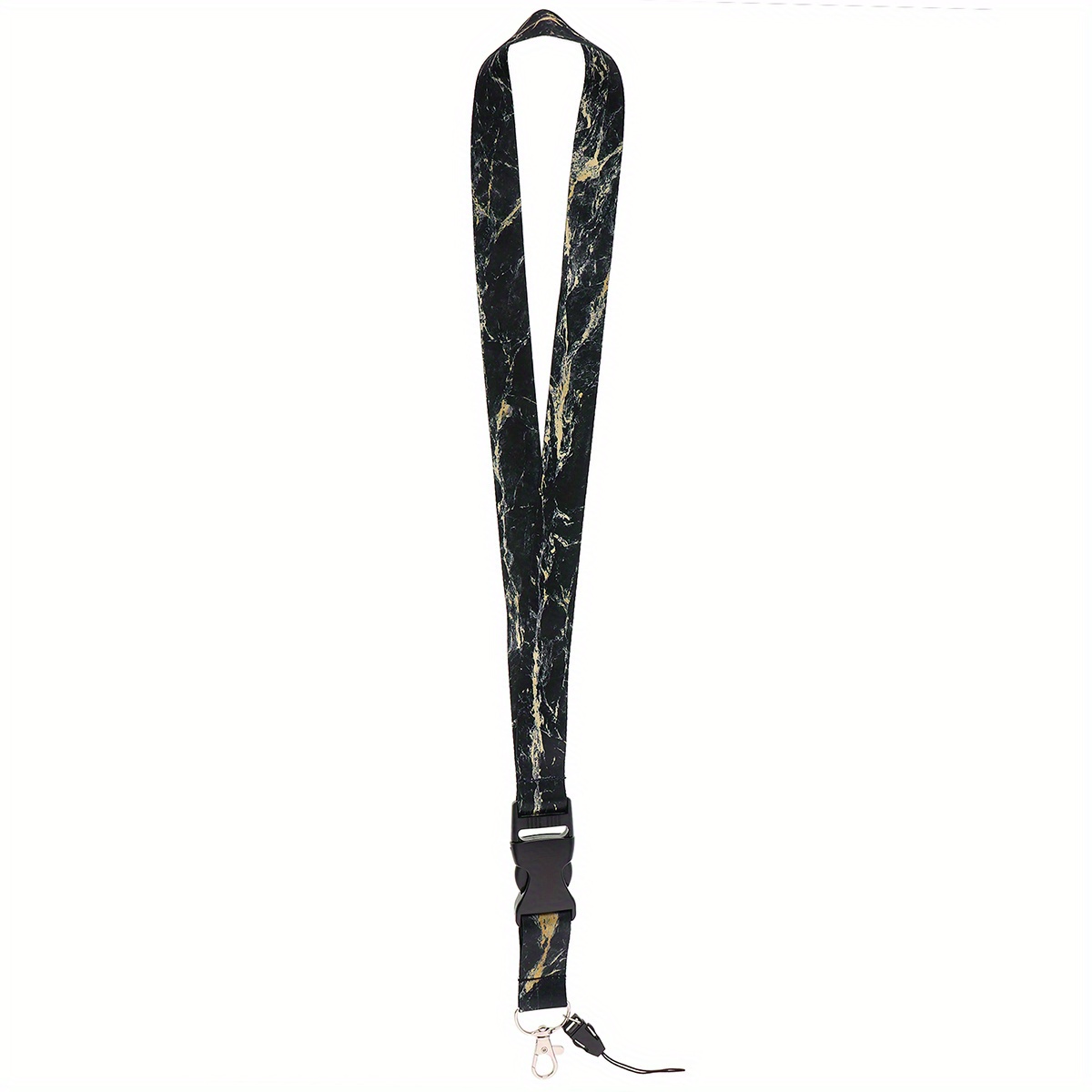 Marble Pattern Neck Strap Lanyards For Keys Keychain Badge Holder