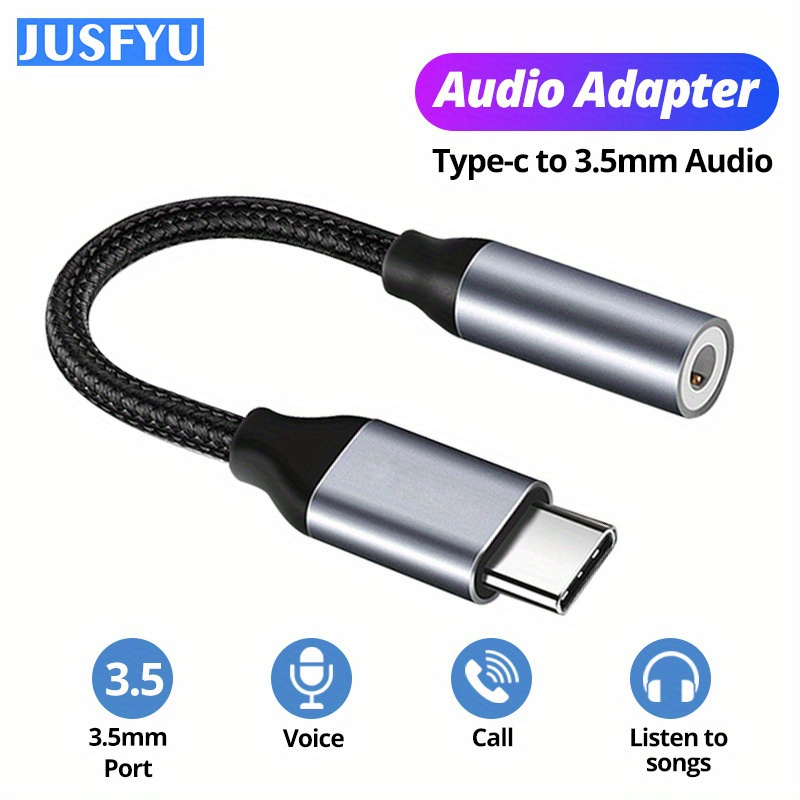 Câble adaptateur Audio 2 en 1 USB C à Jack 3.5mm, adaptateur de Charge  Audio Aux pour Samsung S20 Ultra Note 20 10 Plus S21 Ipad Pro