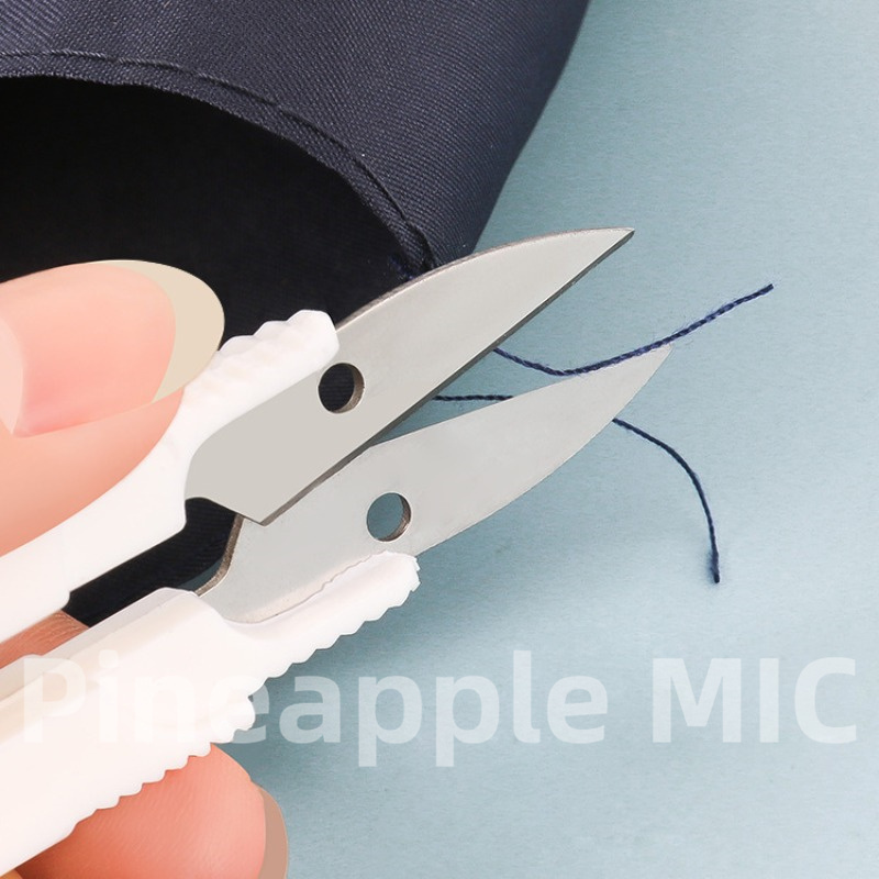 1pc Professional Stainless Steel Sewing Scissors Household U Shaped Small  Scissors Safe Fishing Line Scissors Sewing Cross Stitch Thread Head Scissors  Yarn Scissors For Tailoring And Crafts - Office & School Supplies 