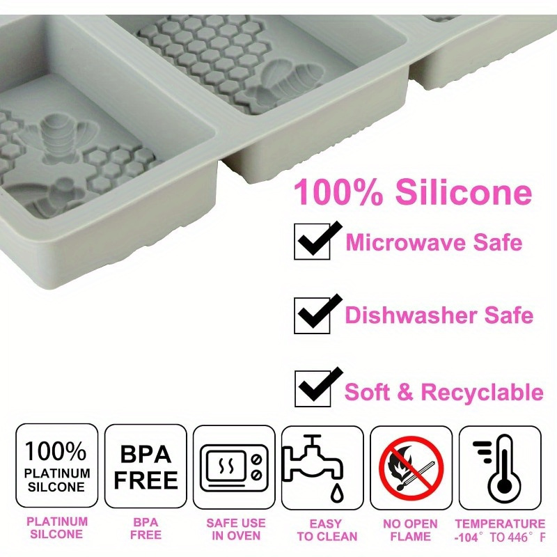 bee honeycomb silicone mold decor for Soft clay drops chocolate cake baking  tools