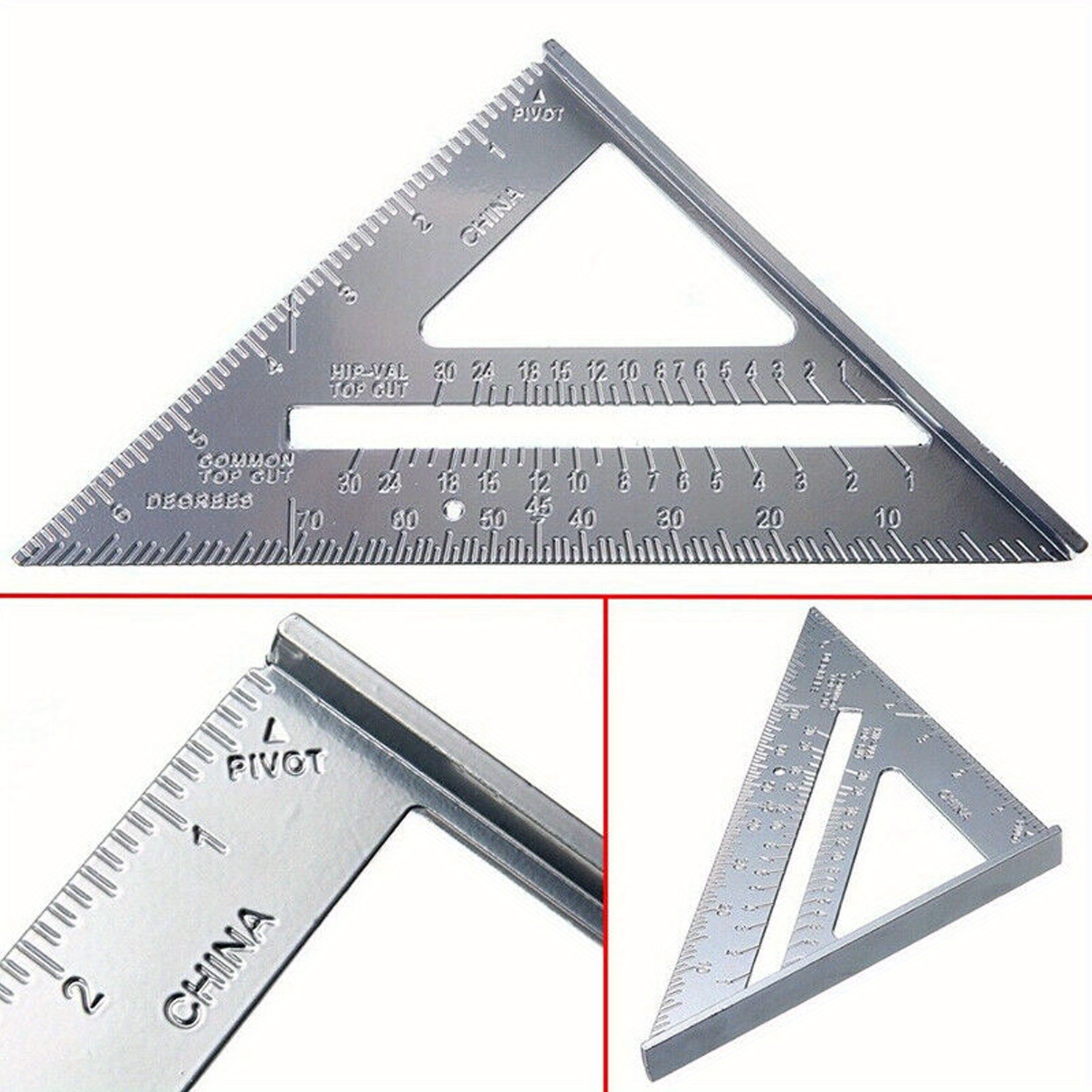 Mini L Ruler Stainless Steel Square Angle Protractor For Building Framing  Gauges