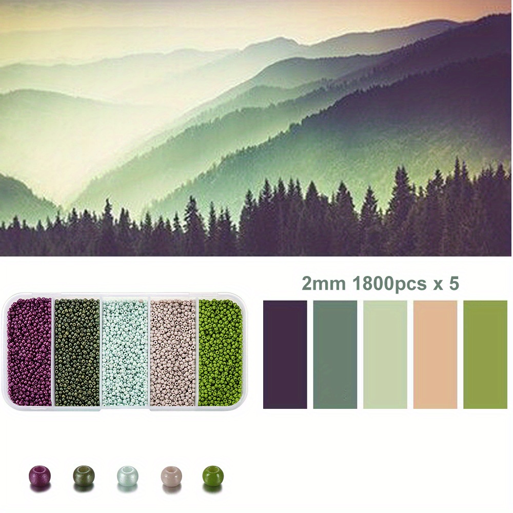 Image of Set Of 9000pcs Of 2mm Cross- Beads In Colors, Perfect For Bracelets And Necklace Additions