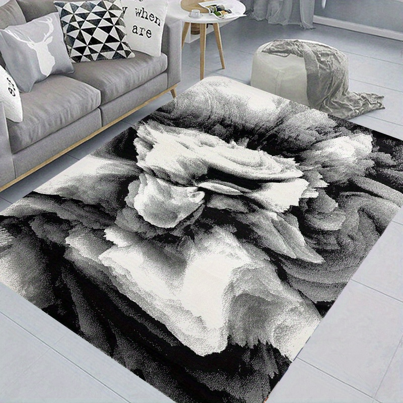 Soft Nordic Style Sofa Rug and Carpet Bedroom Living Room Mat Area Rugs  Home Decor Flannel Anti Slip Geometric Big Carpet Floor Decorate for Home