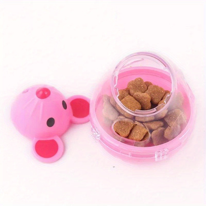 Cat Food Leak Toys Pet Cats Food Feeder Mice Mouse Shape Rolling Training  Toy