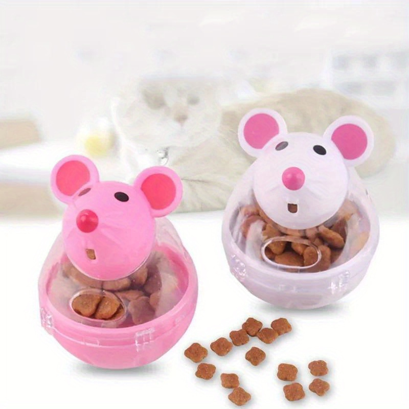 Funny Mouse Rolling Cat Treats Dispenser