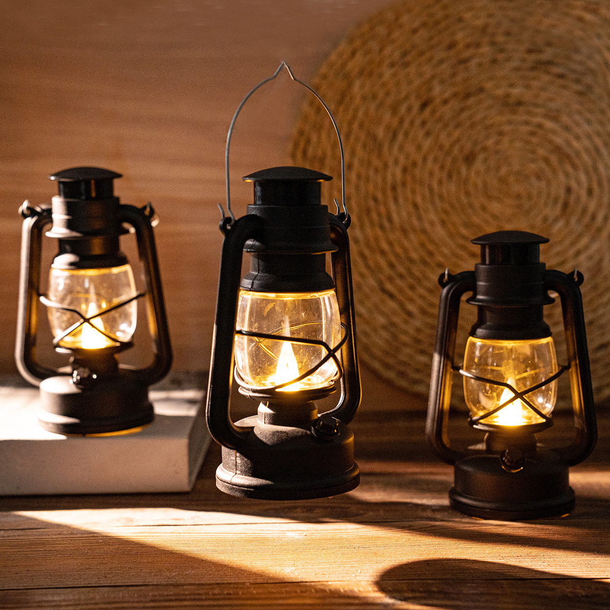 Vintage Decorative Lanterns Battery Powered LED, with 6 Hours