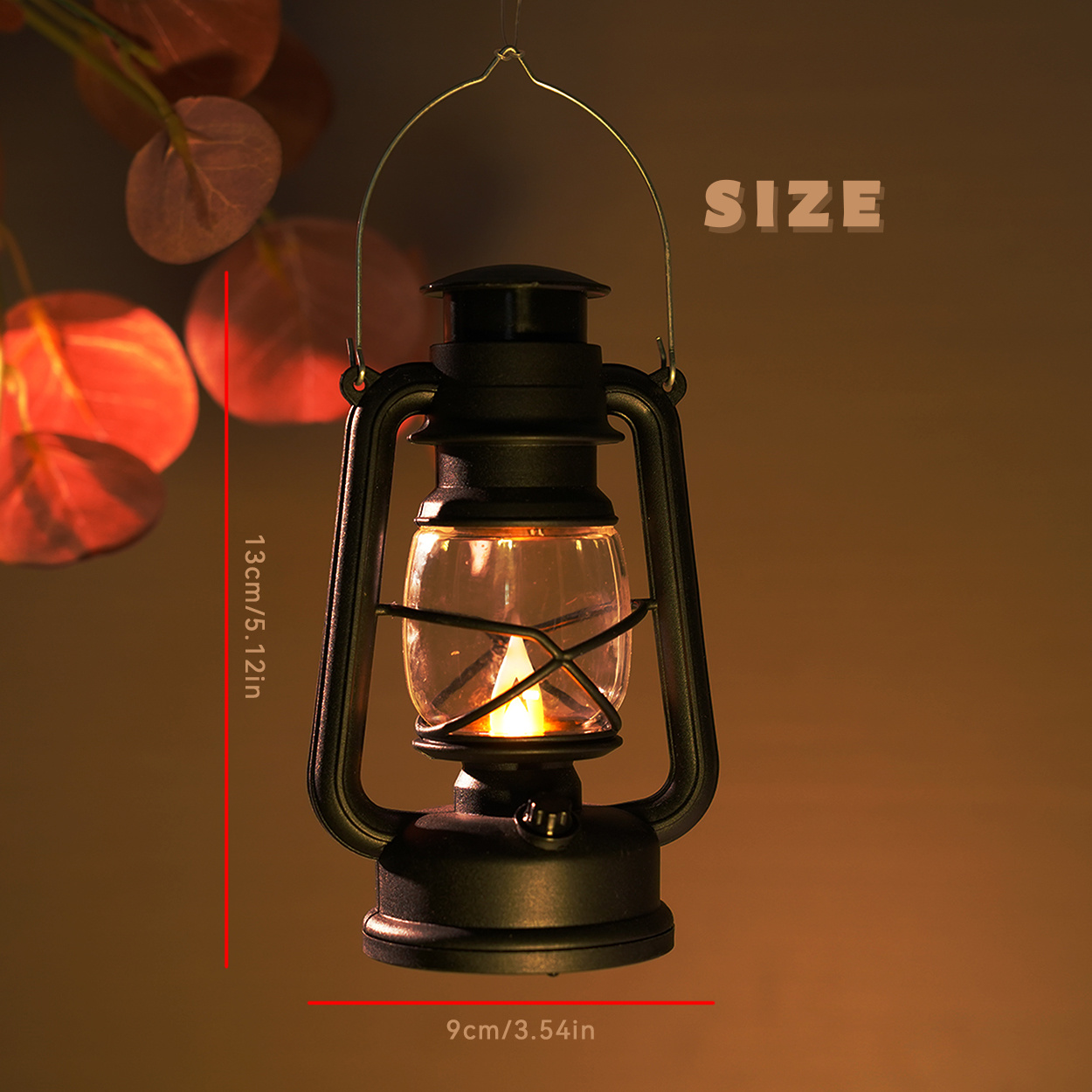 Led Vintage Lantern Flickering Flame, Decorations Indoor/outdoor Lanterns  With Remote Control, Aaa Battery Powered, Two Modes Lighting Decorative  Lanterns For Yard, Terrace, Garden, Fireplace, - Temu United Arab Emirates