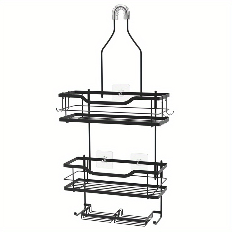 Hanging Shower Caddy 3 Layers Bathroom Storage Rack Shelf Rustproof Soap  Holder