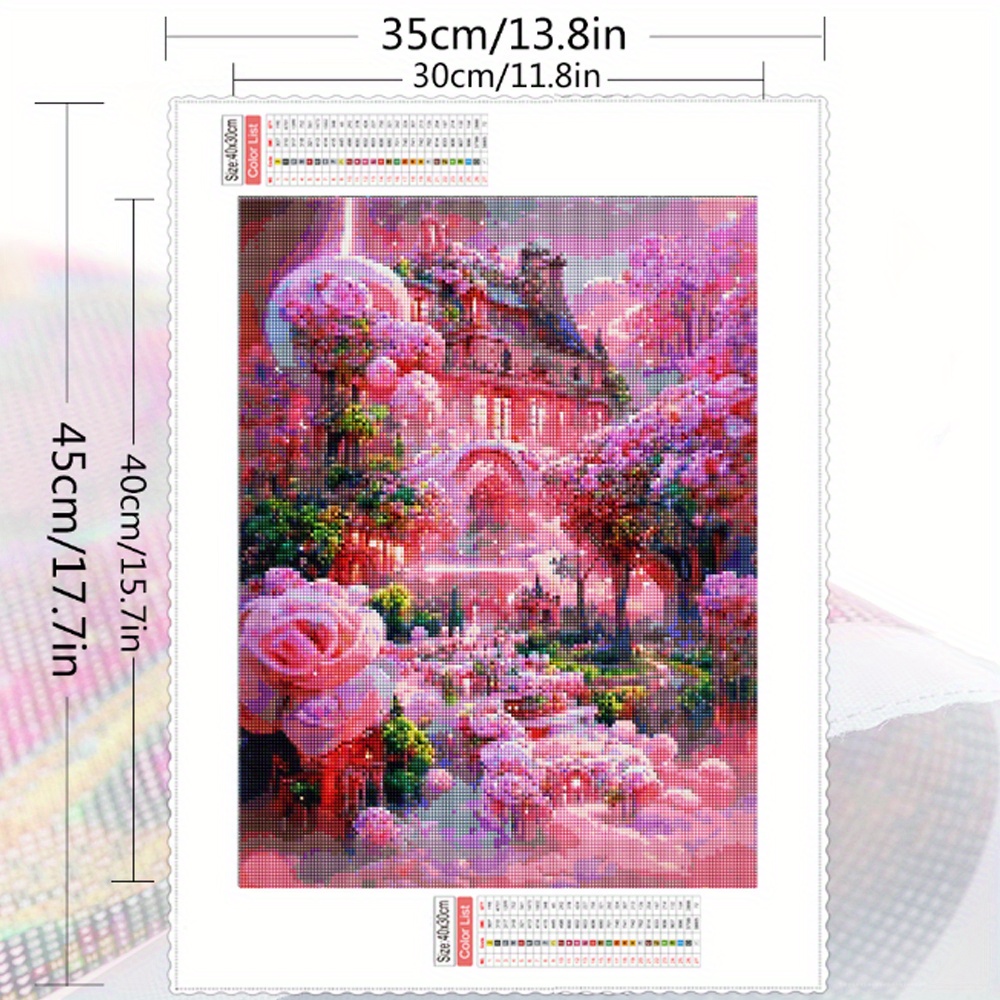 Full Square Diamond Canvas Flower Home Wall Decor 5d Diamond - Temu