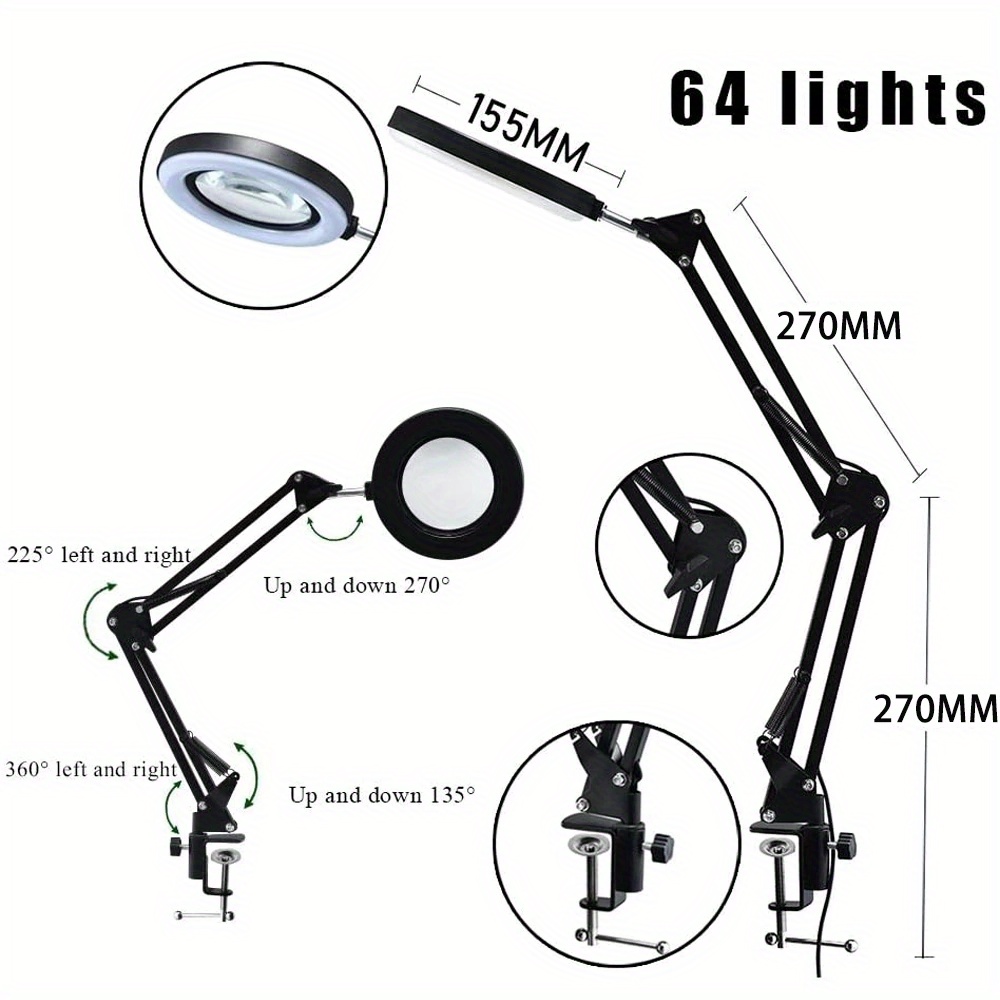 27mmmagnifying Glass With Light Luminous Magnifying Glass - Temu