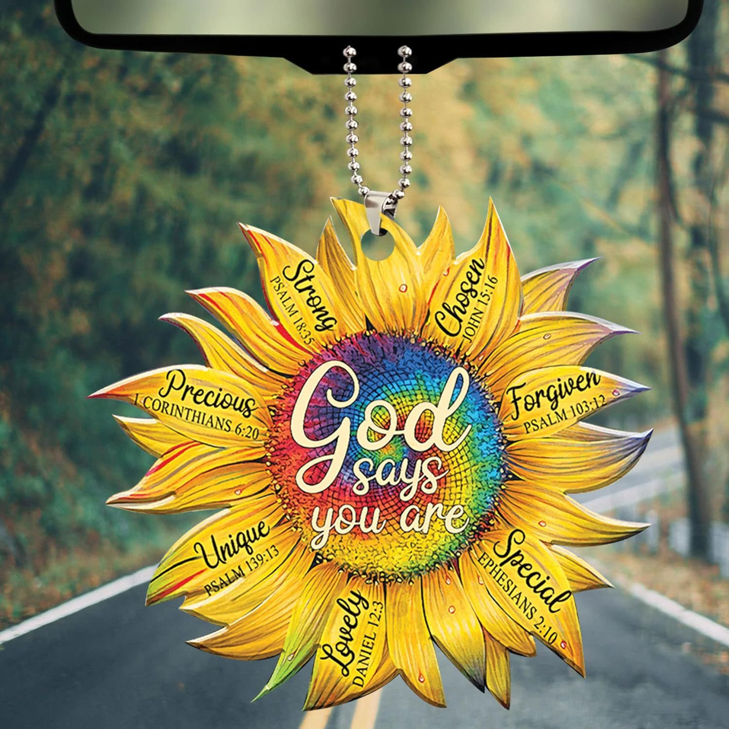 Sonnenblumen buch hängeornament Auto innenraum rückspiegel - Temu