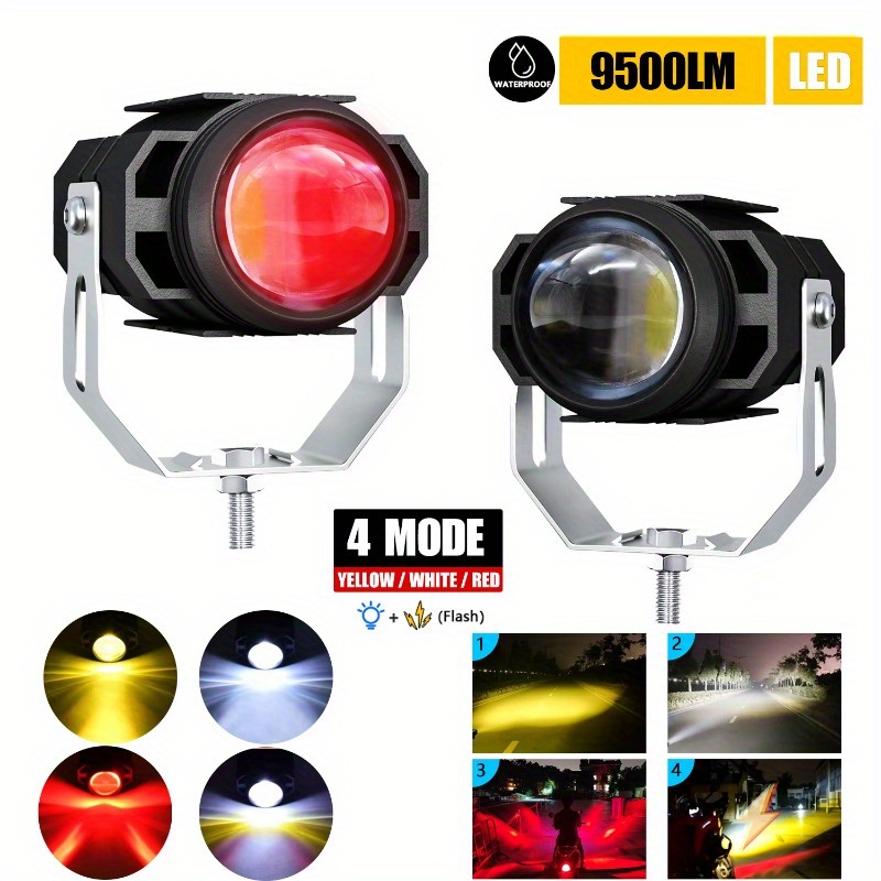 27W Spot Red Round Work LED Light Fog Offroad Lampes Liban