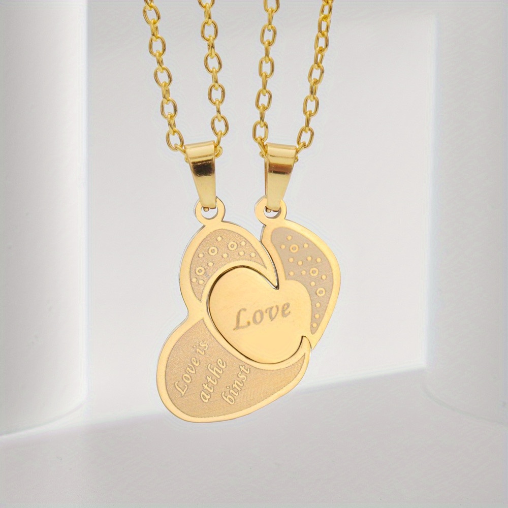 Small Metal Pendant Valentine's Day Accessories Letter - Temu