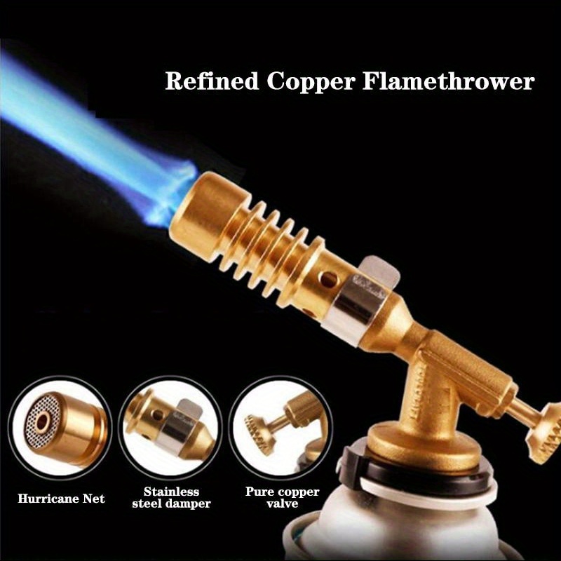 Multifunctional Gas Torch Gun Flamethrower Fror Bbq Camping - Temu