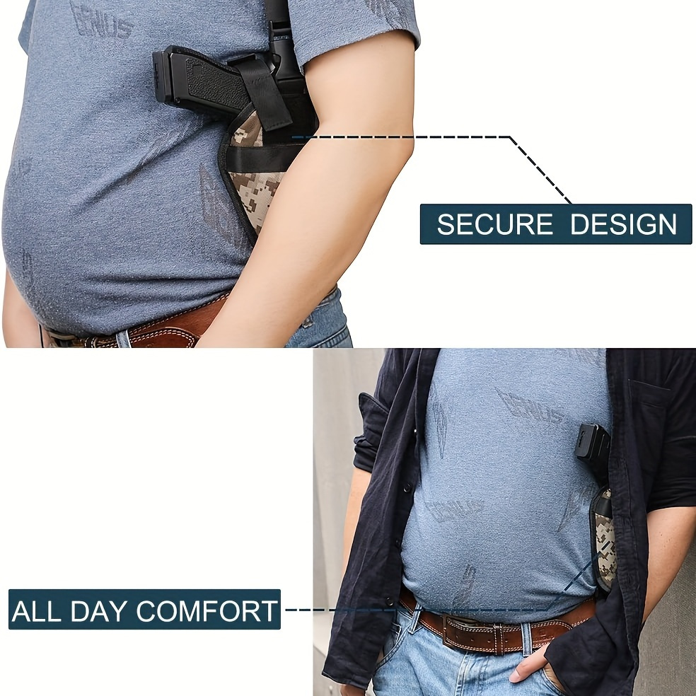 Tactical Concealed Double Draw Shoulder Holster Adjustable Dual Pistol  Holster