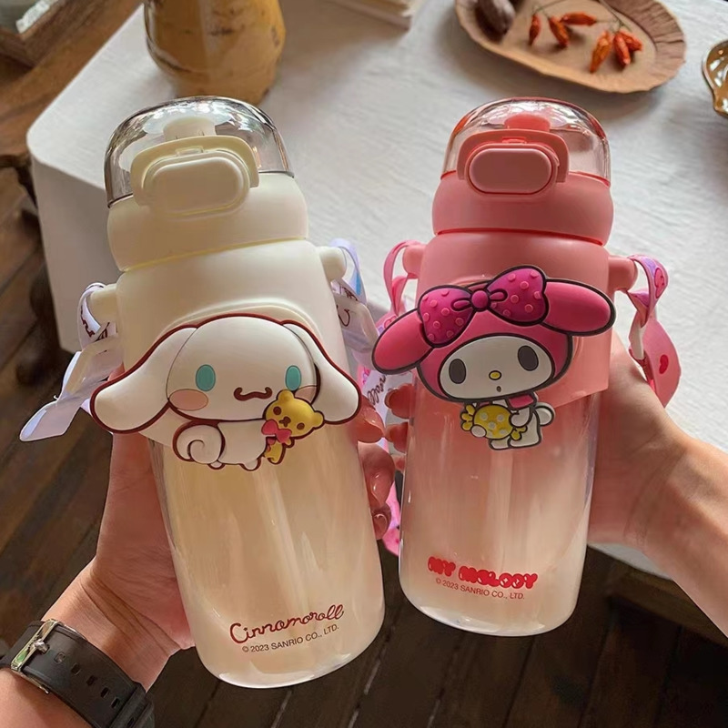 Cute Tritan Water Cup Cartoon Flip Top Water - Temu