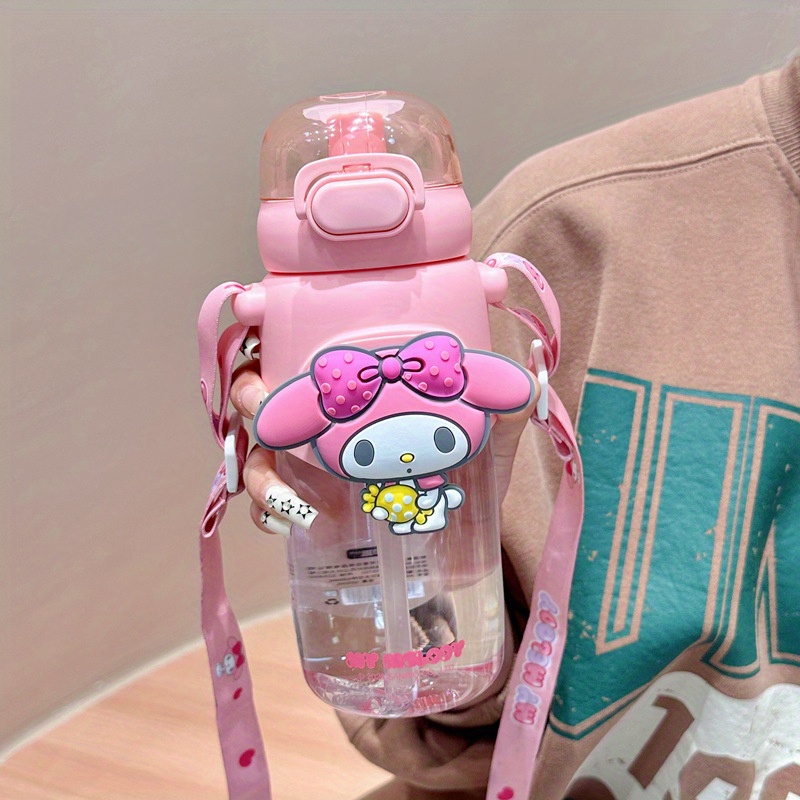 Cute Tritan Water Cup Cartoon Flip Top Water - Temu