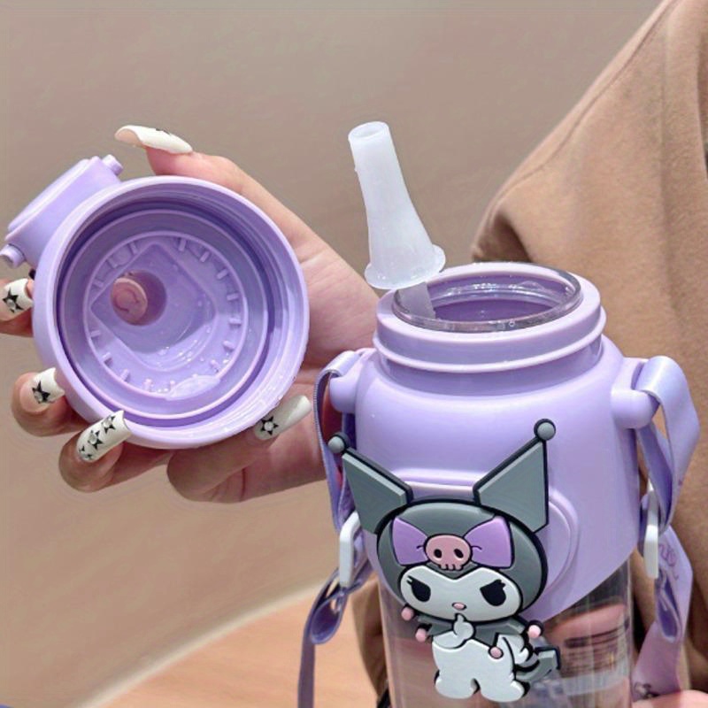 Disney Stitch Sports Water Bottle With Straw Anime Portable Water Bottles  Fitness Bike Cup Summer Outdoor Cold Water Jug 400ml - T-shirts - AliExpress