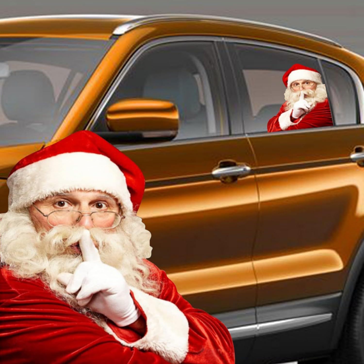 2er-Pack) Weihnachtsmann Wischer Autoaufkleber No Strap Auto Heckscheibe  Glas Aufkleber Weihnachten Tag Auto Aufkleber (Stil 5)