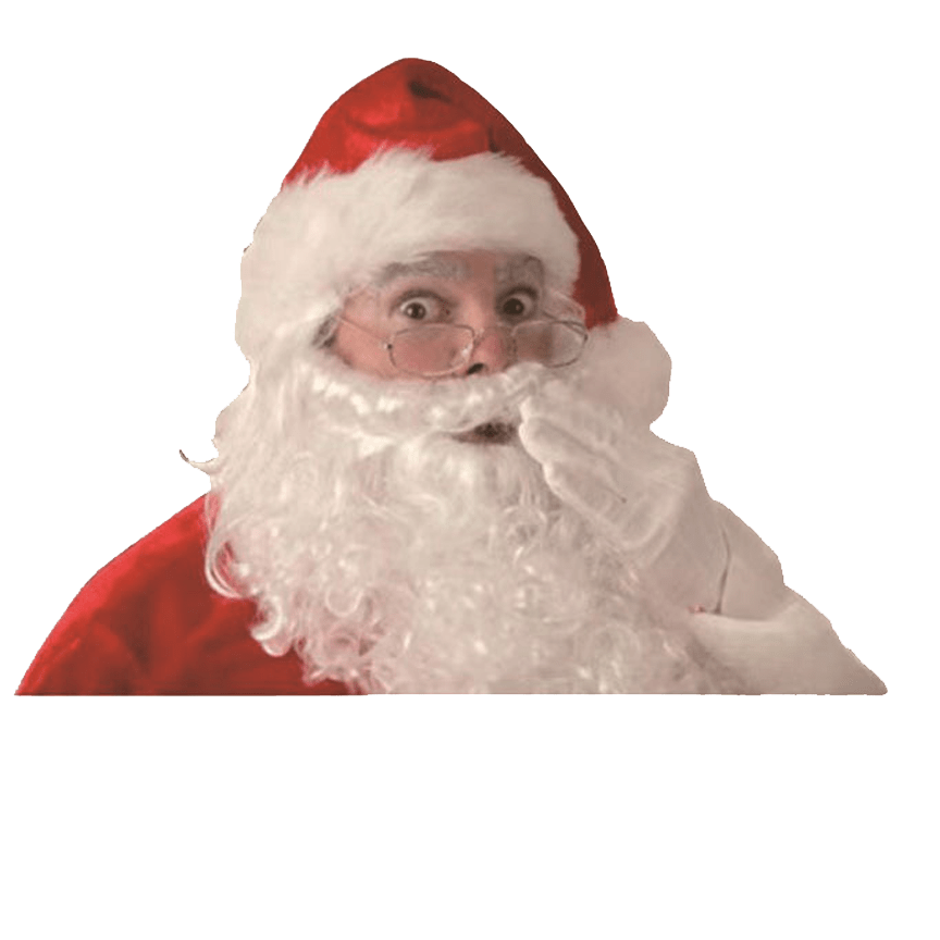 1 Stück Weihnachten 3d Santa Claus Sei Leise Rechts Links - Temu