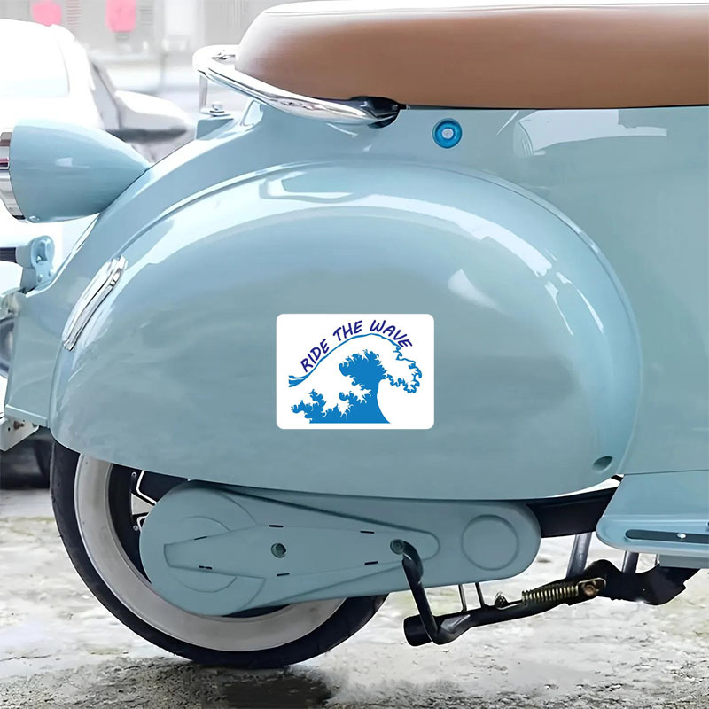 Ride A Moped' Sticker
