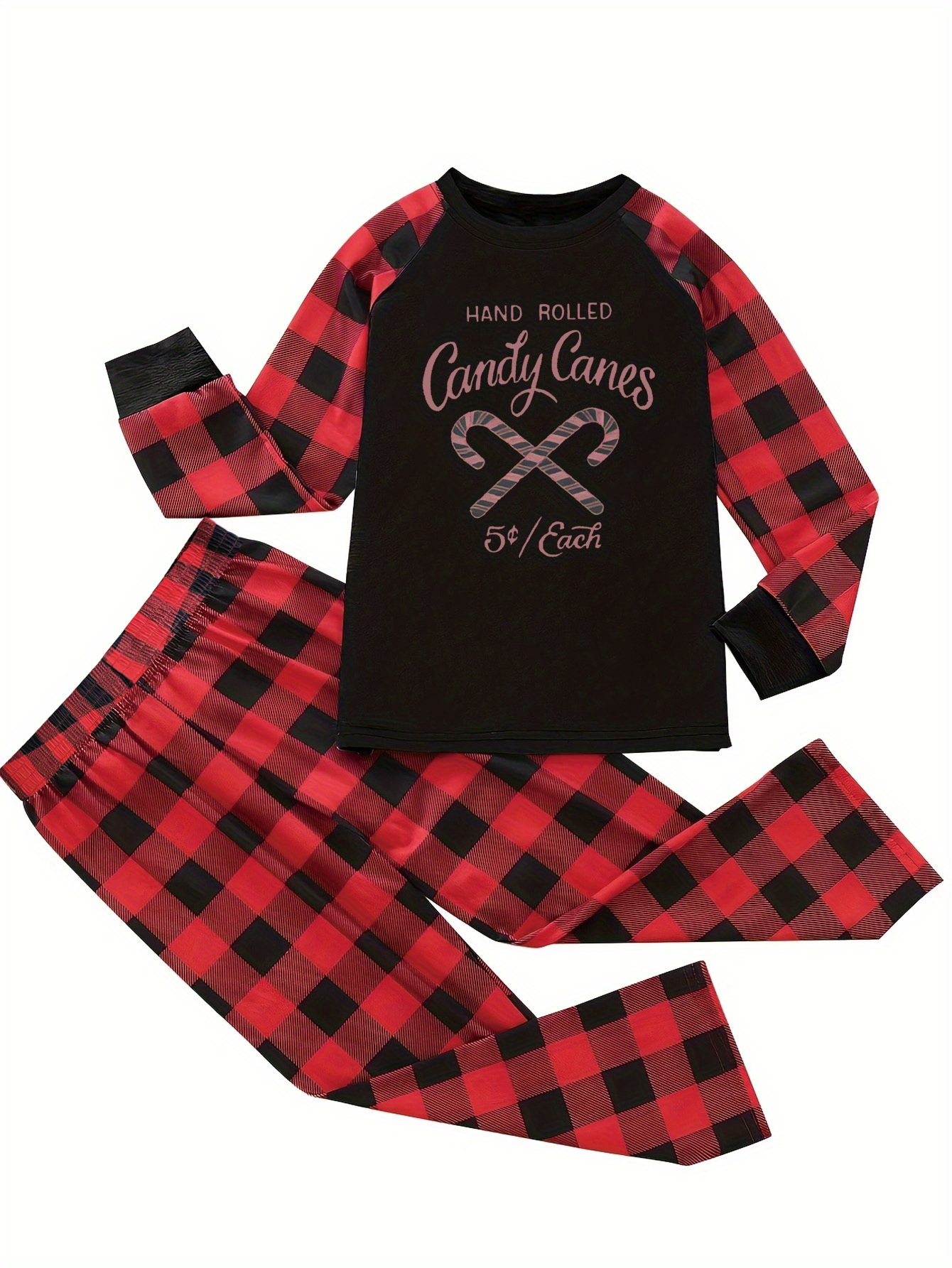 Plus Size Christmas Sporty Pajamas Set, Women's Plus Heart Basketball  Letter & Elk Striped Print Long Sleeve T-shirt & Pants Lounge 2 Piece Set