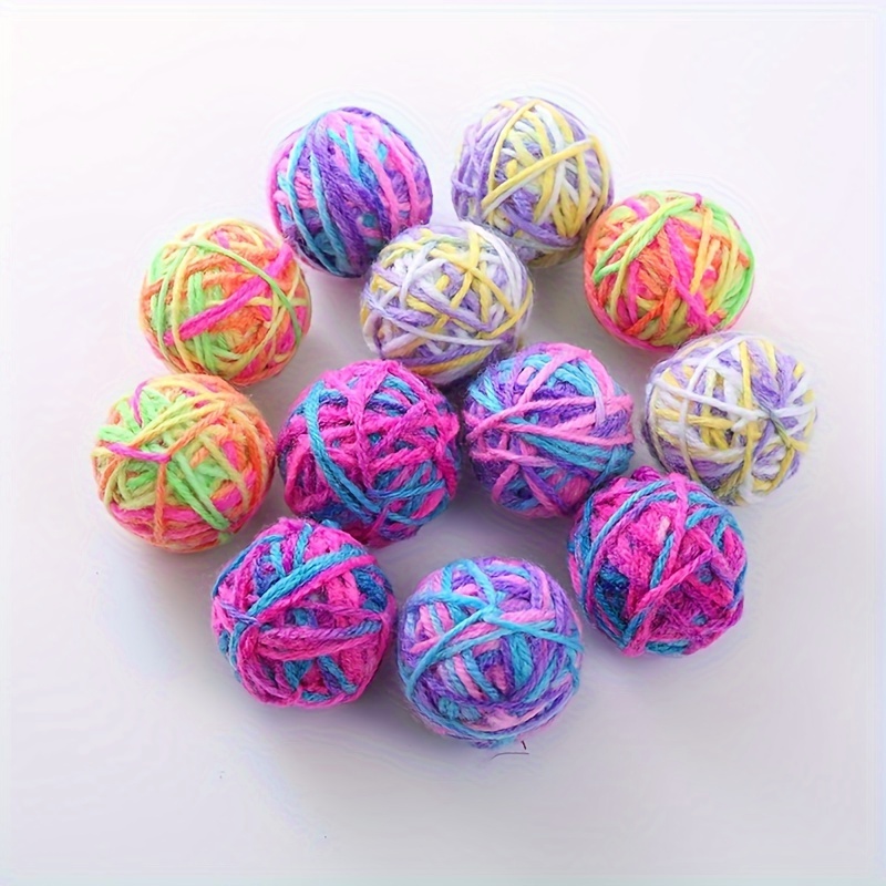 Pet Cat Toys Self Entertaining Chew And Teaser Cats Toy Balls Wool Balls  Cat Supplies Fidget Toy For Cats Accessories - Temu