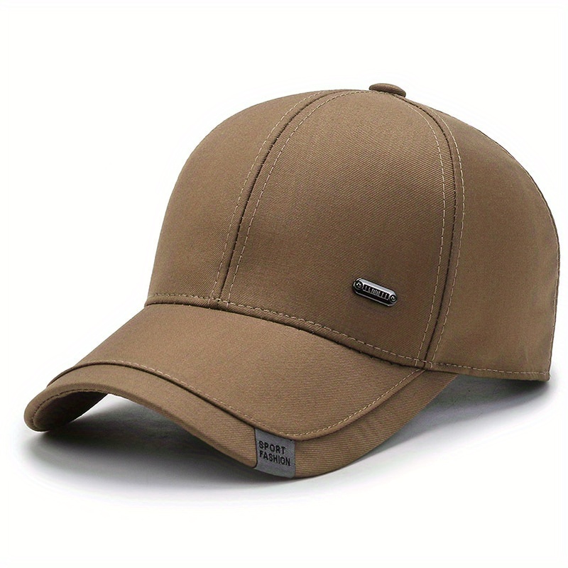 

Men's Trucker Hat Autumn/winter Snapback Baseball Cap, Hip Hop Hat, Cotton Baseball Cap, Comfortable Adjustable Dad Hat