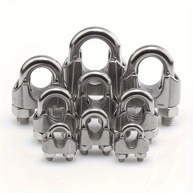 Stainless Steel Wire Rope Cable Clip Clamp 8 Sizes M2 M3 M4 - Temu  Philippines