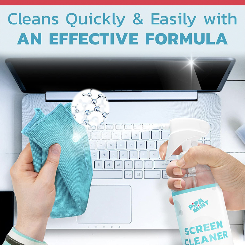1pc Screen Cleaning Kit 3-In-1 Touchscreen Spray Cleaner With