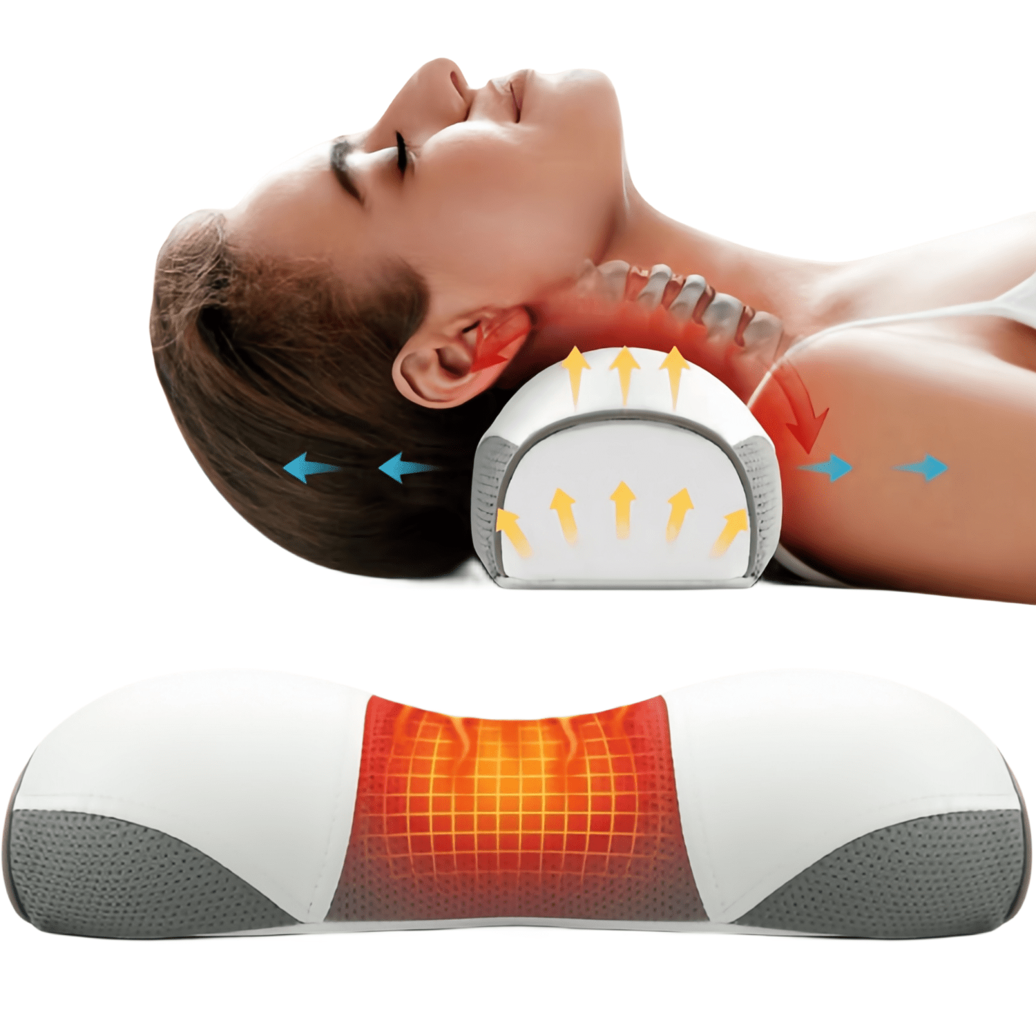 Electric Smart Neck Massage Pillow Head Back Shiatsu Full Body Massager  Wireless Use For Car Home Infrared Physiotherapy - Temu