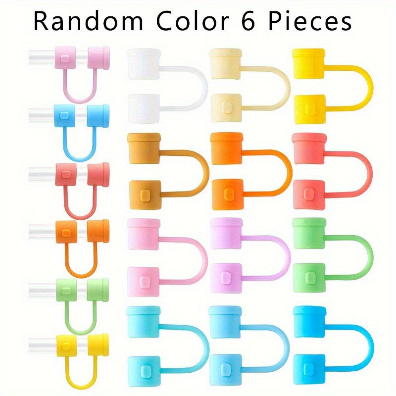 5 Pieces Silicone Straw Tips Cover