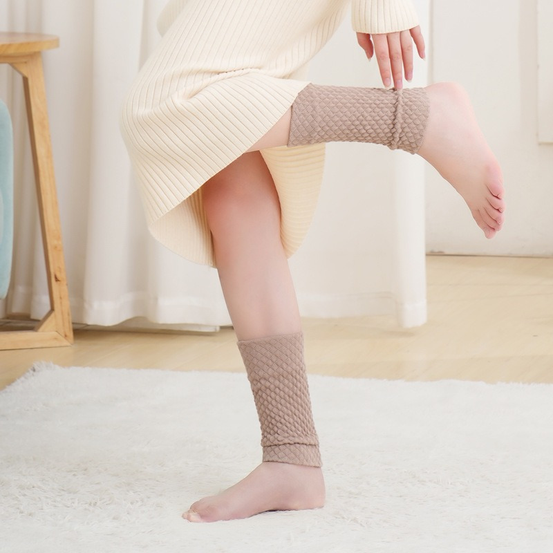 Women's Thickened Leg Warmer Fashionable Textured Winter - Temu